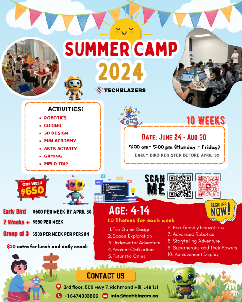 Experience the Perfect Blend of Fun and Learning at Techblazers Summer Camp