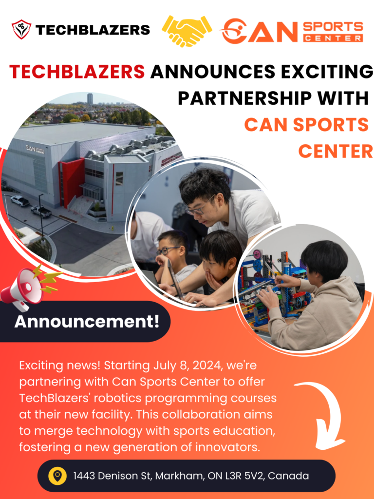 TechBlazers Partners with Can Sports Center to Offer STEM Courses in Markham