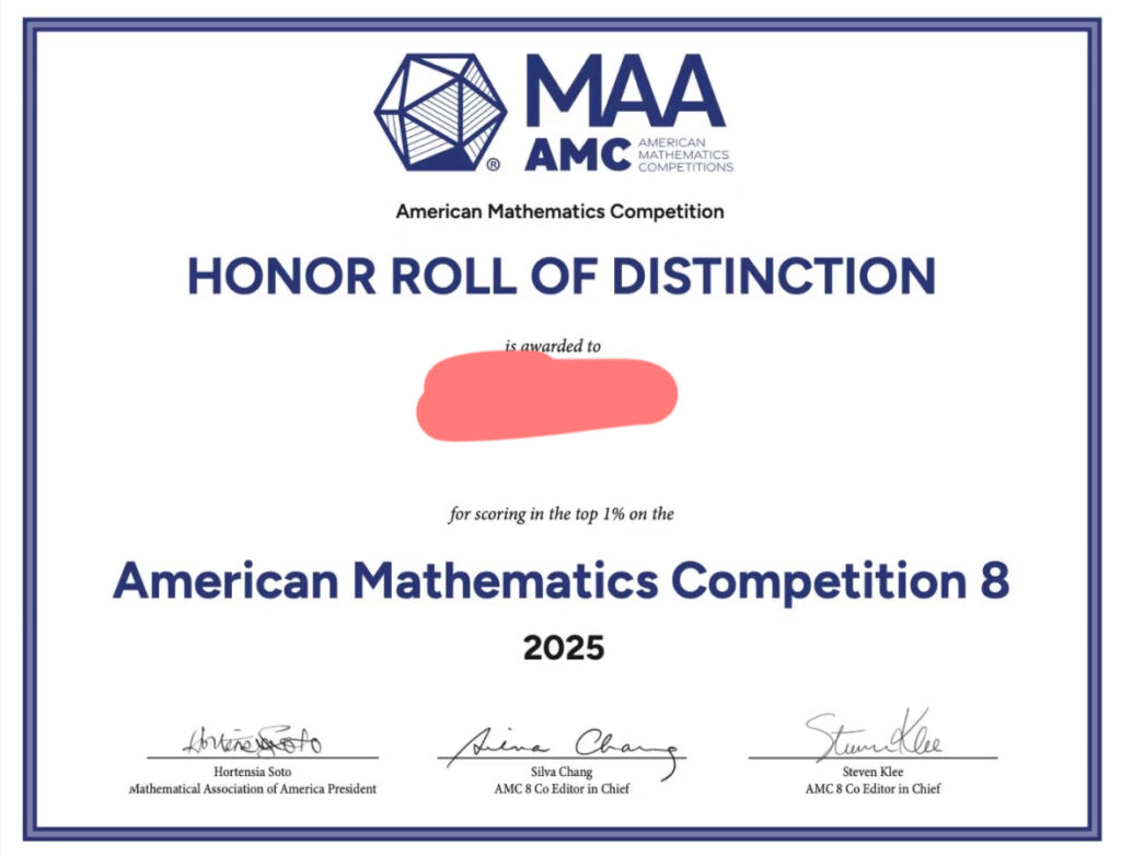 TechBlazers Students Excel in AMC 8