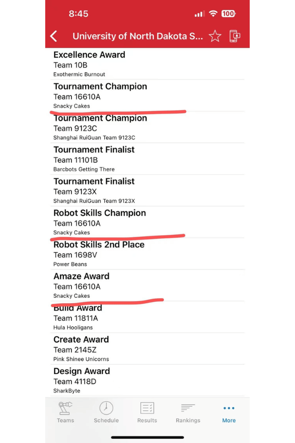 Techblazers Win VEX Event